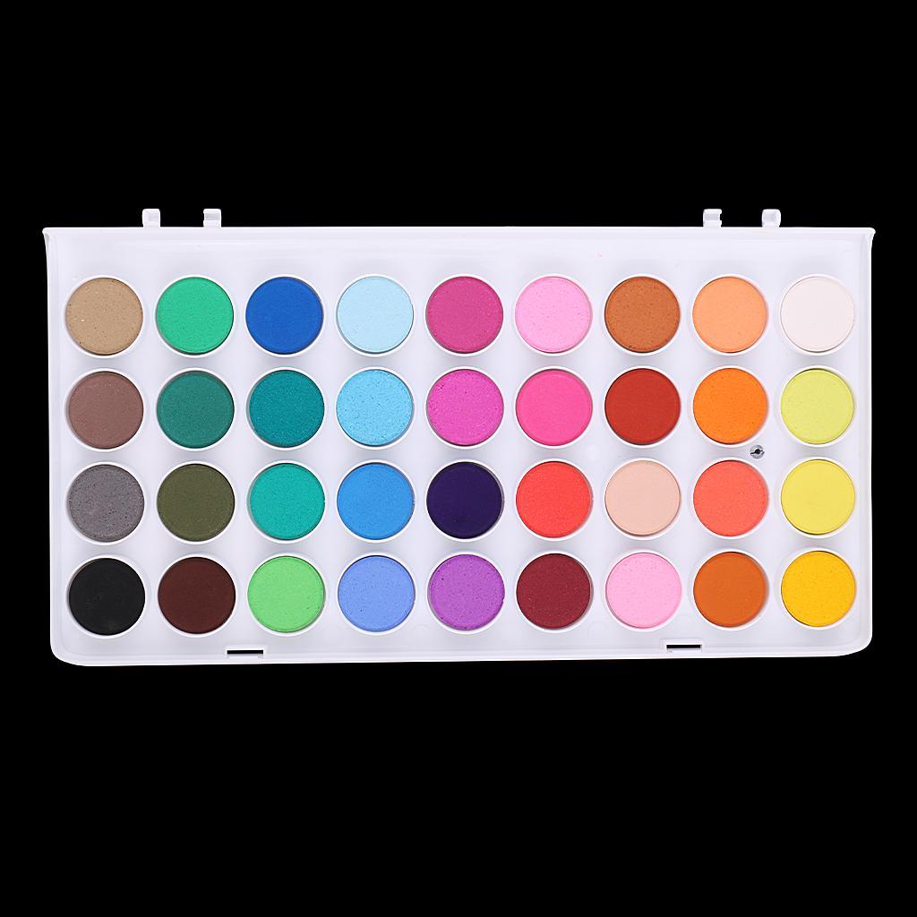Maxbell 36 Colors Fundamentals Watercolor Pan - Watercolor Paint Set by Crafts Artist Paint Set for Drawing Painting - Aladdin Shoppers
