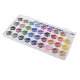 Maxbell 36 Colors Solid Watercolor Paints Pan Pigment Set With Painting Brush for Kids Children Artist Beginner Painting Kit - Aladdin Shoppers