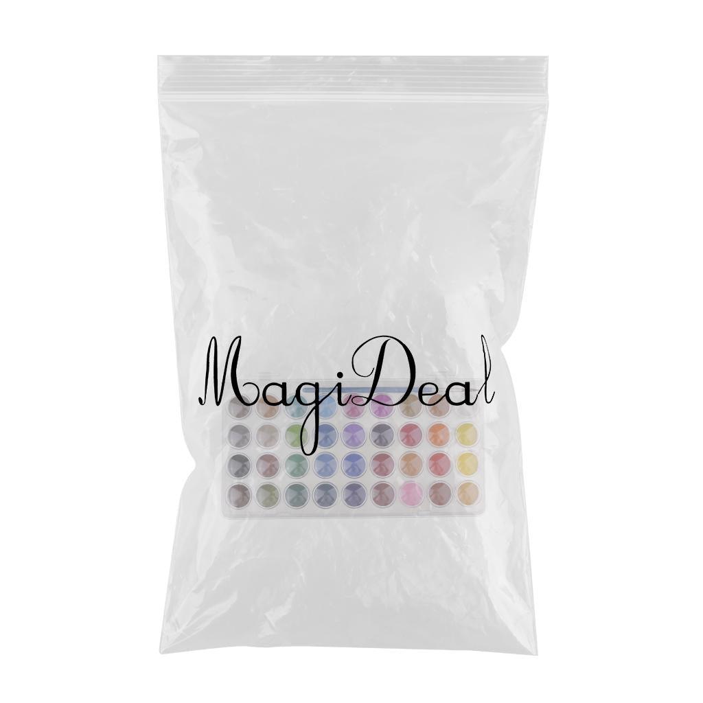 Maxbell 36 Colors Solid Watercolor Paints Pan Pigment Set With Painting Brush for Kids Children Artist Beginner Painting Kit - Aladdin Shoppers