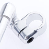 Maxbell 37mm CNC Alloy Handlebars Grips Adjustable Clip On Fork for Motorbike Silver - Aladdin Shoppers