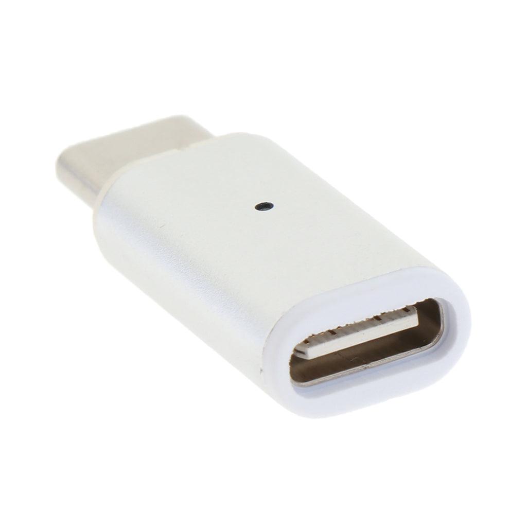 Maxbell 3A Magnetic Type-C To Type-C Charger Adapter for Type-C Cable Silver - Aladdin Shoppers