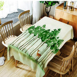 Maxbell 3D Digital Printed Rectangle Polyester Tablecloth Tree Giraffe 140x180cm - Aladdin Shoppers