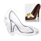 Maxbell 3D High Heel Shoe Mold Chocolate Mold Fondant Cake Candy Mold Decor DIY L - Aladdin Shoppers