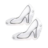 Maxbell 3D High Heel Shoe Mold Chocolate Mold Fondant Cake Candy Mold Decor DIY L - Aladdin Shoppers