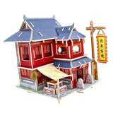 Maxbell 3D Jigsaw Wood Miniature 1/24 DIY Doll House Kit Furniture Model Chinese Inn - Aladdin Shoppers