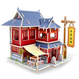 Maxbell 3D Jigsaw Wood Miniature 1/24 DIY Doll House Kit Furniture Model Chinese Inn - Aladdin Shoppers