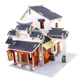 Maxbell 3D Jigsaw Wood Miniature 1/24 DIY Doll House Kit Model - Chinese Satin Shop - Aladdin Shoppers