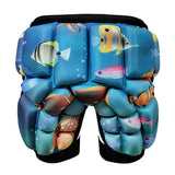 Maxbell 3D Padded Hip Protective Short Boy Girl Butt EVA Padded Short Pant Blue - Aladdin Shoppers