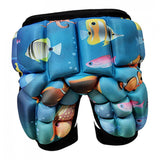 Maxbell 3D Padded Hip Protective Short Boy Girl Butt EVA Padded Short Pant Blue - Aladdin Shoppers