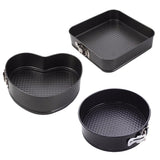 Maxbell 3Pc Springform Pan set Nonstick Leakproof Cake Pan Bakeware Cheesecake Pan - Aladdin Shoppers