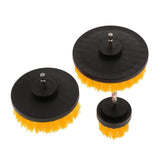 Maxbell 3PCS 2/4/5inch Tile Grout Cleaning Drill brush Scrub Brush Drill Kit Yellow - Aladdin Shoppers