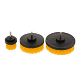 Maxbell 3PCS 2/4/5inch Tile Grout Cleaning Drill brush Scrub Brush Drill Kit Yellow - Aladdin Shoppers