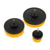 Maxbell 3PCS 2/4/5inch Tile Grout Cleaning Drill brush Scrub Brush Drill Kit Yellow - Aladdin Shoppers