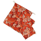 Maxbell 3pcs Cosmetic Tea gift Drawstring Storage bag gold blocking Red 3 pcs - Aladdin Shoppers