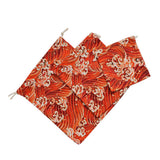 Maxbell 3pcs Cosmetic Tea gift Drawstring Storage bag gold blocking Red 3 pcs - Aladdin Shoppers