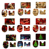 Maxbell 3pcs Toilet Seat Cover Rug Bathmat Bathroom Xmas Home Decor Party Decor 1 - Aladdin Shoppers