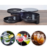 Maxbell 3Tier Sugar Salt Rim Lime Cocktail Margarita Juice Glass Rimmer Bar Supplies - Aladdin Shoppers