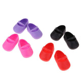 Maxbell 4 Pairs Plastic Single Shoes Flats for 16inch Sharon Dolls Clothing Accessories - Aladdin Shoppers