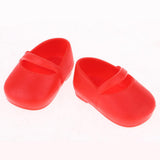 Maxbell 4 Pairs Plastic Single Shoes Flats for 16inch Sharon Dolls Clothing Accessories - Aladdin Shoppers