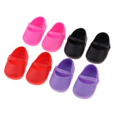 Maxbell 4 Pairs Plastic Single Shoes Flats for 16inch Sharon Dolls Clothing Accessories - Aladdin Shoppers