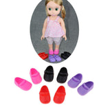 Maxbell 4 Pairs Plastic Single Shoes Flats for 16inch Sharon Dolls Clothing Accessories - Aladdin Shoppers