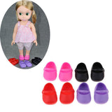 Maxbell 4 Pairs Plastic Single Shoes Flats for 16inch Sharon Dolls Clothing Accessories - Aladdin Shoppers