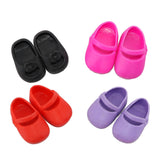 Maxbell 4 Pairs Plastic Single Shoes Flats for 16inch Sharon Dolls Clothing Accessories - Aladdin Shoppers