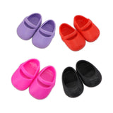 Maxbell 4 Pairs Plastic Single Shoes Flats for 16inch Sharon Dolls Clothing Accessories - Aladdin Shoppers