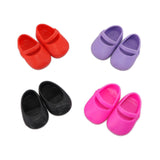 Maxbell 4 Pairs Plastic Single Shoes Flats for 16inch Sharon Dolls Clothing Accessories - Aladdin Shoppers