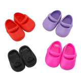 Maxbell 4 Pairs Plastic Single Shoes Flats for 16inch Sharon Dolls Clothing Accessories - Aladdin Shoppers