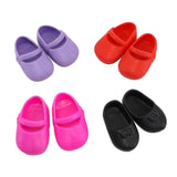 Maxbell 4 Pairs Plastic Single Shoes Flats for 16inch Sharon Dolls Clothing Accessories - Aladdin Shoppers