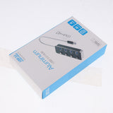 Maxbell 4 Ports USB 3.0 Hub Expansion Splitter Box with ON/OFF Switch Black - Aladdin Shoppers