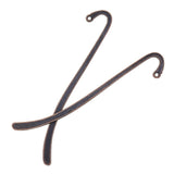 Maxbell 40 Pieces Metal Bookmarks Book Mark With Hook Beading Jewelry Findings DIY Crafts 87mm x 14mm Antique Bronze, Tibetan Silver, Red Brass, Gold Colors - Aladdin Shoppers