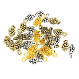 Maxbell 40 Pieces Random Colors Pine Cones Charms Pendant Alloy Plated Charm for Jewelry Making Bracelet Necklace Craft Findings 13mmx7mm - Aladdin Shoppers