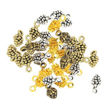 Maxbell 40 Pieces Random Colors Pine Cones Charms Pendant Alloy Plated Charm for Jewelry Making Bracelet Necklace Craft Findings 13mmx7mm - Aladdin Shoppers