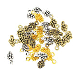 Maxbell 40 Pieces Random Colors Pine Cones Charms Pendant Alloy Plated Charm for Jewelry Making Bracelet Necklace Craft Findings 13mmx7mm - Aladdin Shoppers