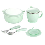 Maxbell 400ml Insulated Stainless Steel Bowl Cup Baby Safety Bowl Set Blue - Aladdin Shoppers