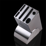 Maxbell 403 Stainless Steel Home Kitchen Knife Storage Block Easy to Clean Silver - Aladdin Shoppers