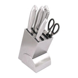 Maxbell 403 Stainless Steel Home Kitchen Knife Storage Block Easy to Clean Silver - Aladdin Shoppers