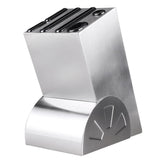 Maxbell 403 Stainless Steel Home Kitchen Knife Storage Block Easy to Clean Silver - Aladdin Shoppers