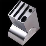 Maxbell 403 Stainless Steel Home Kitchen Knife Storage Block Easy to Clean Silver - Aladdin Shoppers