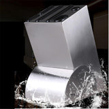 Maxbell 403 Stainless Steel Home Kitchen Knife Storage Block Easy to Clean Silver - Aladdin Shoppers