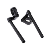 Maxbell 41mm CNC Alloy Handlebars Grips Adjustable Clip On Fork for Motorbike Black - Aladdin Shoppers
