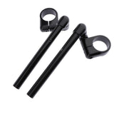 Maxbell 41mm CNC Alloy Handlebars Grips Adjustable Clip On Fork for Motorbike Black - Aladdin Shoppers