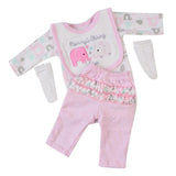 Maxbell 4pcs Jumpsuit & Pants Set Pink for 22-23inch Reborn Doll Clothes Accessories - Aladdin Shoppers