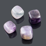 Maxbell 4PCS Natural Crystal Stone Religious Runes Polished Engraved Home Decor Purple - Aladdin Shoppers