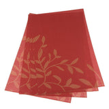 Maxbell 4pcs PVC Rectangle Placemat Heat Insulation Dining Table Pad Coaster Orange - Aladdin Shoppers