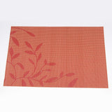 Maxbell 4pcs PVC Rectangle Placemat Heat Insulation Dining Table Pad Coaster Orange - Aladdin Shoppers