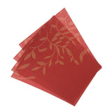Maxbell 4pcs PVC Rectangle Placemat Heat Insulation Dining Table Pad Coaster Orange - Aladdin Shoppers