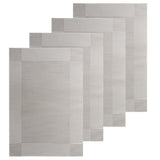 Maxbell 4pcs PVC Rectangle Placemat Heat Insulation Pad Dining Table Mat Gray - Aladdin Shoppers